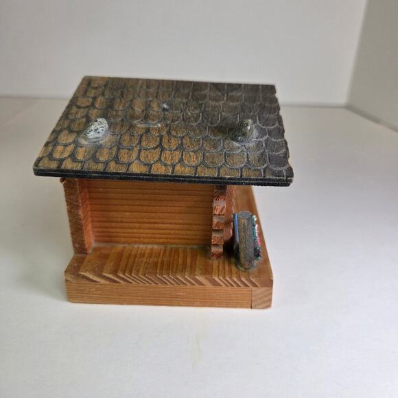 Vintage Reuge Swiss Chalet Music Box Jewelry Trinket Holder – Edelweiss Song - Picture 2 of 12